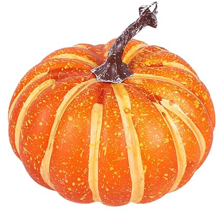 Bajbumgn Zucche finte, zucche in schiuma - Decorazioni autunnali realistiche di zucca - Zucche artificiali autunnali Ake Pumpkin Foam Pumpkin Centrotavola autunnale per la decorazione della festa di