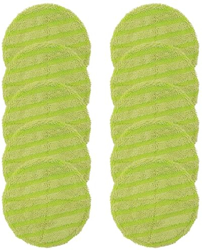 XYWOPO 10 Piezas de Almohadilla Repuesto for fregona rotativa eléctrica inalámbrica, for Accesorios para limpiadores a Vapor