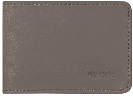 WooStyle Cactus Leather Travel Card Holder – Sustainable Luxury Touch and Eco Friendly, Oyster Card Cover, Bus Pass, Photo ID, Travel Wallet – Brown, Olive Green, Lavender