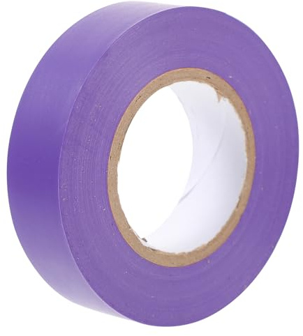 POPETPOP Cinta Eléctrica Adhesiva Morada Resistente Aislamiento para Cables Interiores y Exteriores Cinta Aislante Autoadherente para Reparación y Protección Eléctrica