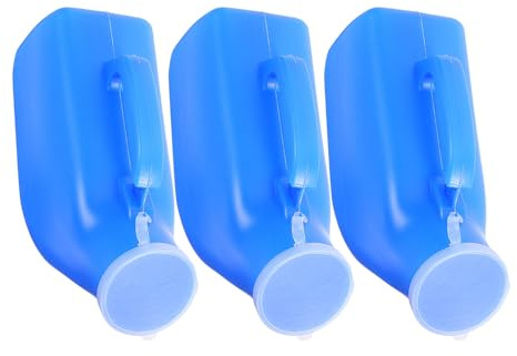 HAMPPLIES 3 Pièces réutilisable récipient de collecte urinoir anti-éclaboussures urinoir d'urgence réutilisable Blue