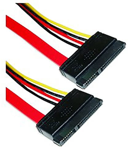 BeMatik - Cable SATA Datos+Alimentación 7P15P H/H de 50cm