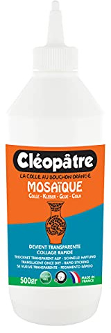 Cléopâtre LCC12-500 Cleo Saïc, Mosaikkleber mit Praktischer Dosierspitze, 500 g , Sortiert