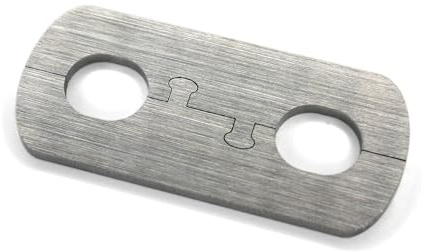 EXKLUSIVE EDELSTAHL Heizkörper Rosette Maik - Rohrabstand 50 mm - Doppelrosette für HEIZUNG Ø 15-22 mm (16 mm Rohrdurchmesser)