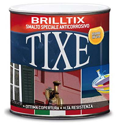 TIXE Smalto a Solvente Brilltix Finitura Lucida, Bianco Lucido 2.5 Lt | Vernice a Solvente con Finitura Brillante, Uniforme e Compatta, Alta Resistenza | Made in Italy