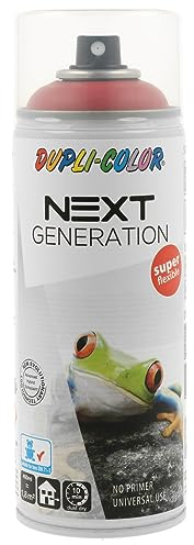 DUPLI-COLOR NEXT Madrid rot seidenmatt 400 ml Lackspray, Universelle Haftung, für Styropor geeignet, einfache Anwendung, neutraler Geruch