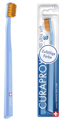 Curaprox CS 5460 Ultraweiche Zahnbürste - Gezielte Mundpflege für Erwachsene | Sanfte Plaqueentfernung für empfindliches Zahnfleisch | Einzelpackung | Hergestellt in der Schweiz