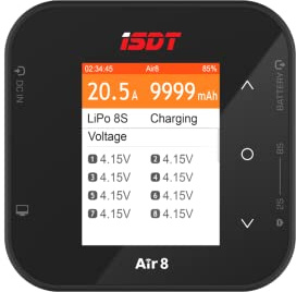 ISDT AIR8 500W 20A Lipo Akku Balance Ladegerät Smart Digital Ladegerät für RC 1-8S Akku Batterien