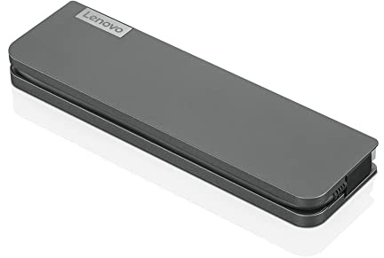 Lenovo USB-C Mini Dock - Verkabelt - USB 3.2 Gen 1 (3.1 Gen 1) Type-C - 3,5 mm - 10,100,1000 Mbit/s - Grau - CB - BSMI - SII - CU - Ukraine - Kvalitet - LOA - NOM - cULus - FCC - ICES - CE - RCM - VC