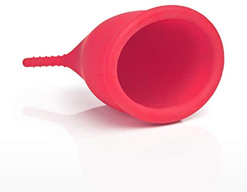 Gleitzeit® Menstruationstasse PREMIUM Größe M bei Periode aus medizinischem Silikon als hygienische Alternative zu Tampon und Slipeinlage (25ml)