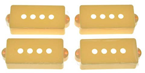 Dopro Confezione da 4 coperture per pickup per basso P Bass a 4 corde, per bassi di precisione, color crema