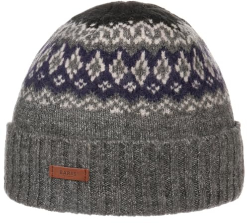 Barts Gregoris Beanie Strickmütze Wintermütze Skimütze Herrenmütze Damen/Herren - mit Umschlag, Futter Herbst-Winter