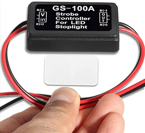 Controller flash stroboscopico, modulo lampeggiatore LED freno accessorio per auto con protezione IP65 per veicoli a motore