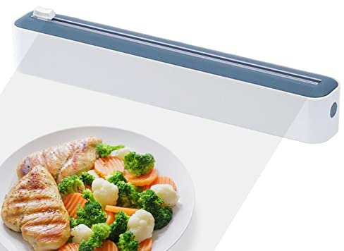 Patonde Dispenser Pellicola e Alluminio, Porta Rotoli Alluminio e Pellicola Magnetica con Taglierina, Taglia Pellicola da Cucina per Frigorifero