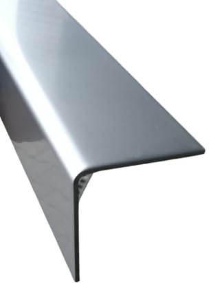 Kantenschutz VA, 1500mm 90 Grad Winkelprofil 25x25 mm Schenkelinnenmaß aus Edelstahl blank 1,5 mm stark L-Winkel, Eckschutzschiene,