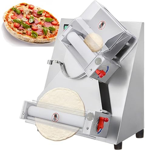 Dfdieratve Pizza Dough Roller Sheeter, Max 12, Commercial Dough Sheeter Machine for Home, 370W Electric Pizza Dough Roller Sheeter for Pizza, Bread, Pasta Maker Equipment, Noodle