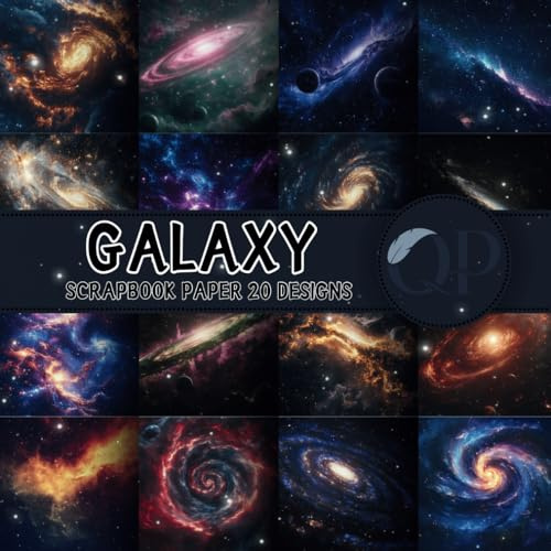 Galaxy Scrapbook Paper: 8.5x8.5, Double-Sided Decorative Galaxy Pages for Scrapbooking, Decoupage, DIY, Paper for Junk Journaling, Wrapping Paper