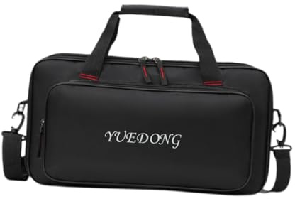 Dickly Gitarren-Effekt-Pedalboard-Tasche, Tragetasche, Pedalboard-Gigbag, Reisetasche für Bühnenauftritte, 46x19.5x7.3cm
