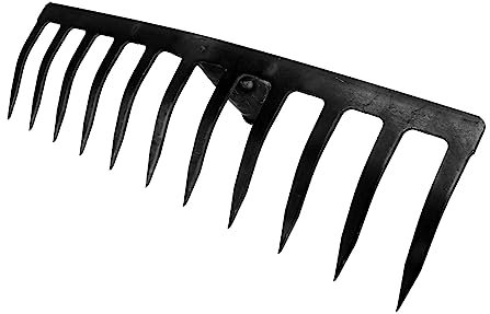 YARNOW 1 PC Râteau À Neuf Dents Pelles Manche À Balai Mini Râteau De Jardinage Râteau De Chaume Cultivateur De Pelouse Râteau Desserrage De Jardin Fourchette À Creuser Mini Râteau De