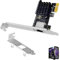 Scheda di Rete PCIe Gigabit RTL8111H, Scheda Ethernet PCI Express Connessione Ethernet RJ45 10/100/1000 Mbps, Compatibile con Windows 11/10/8.1/8/7/Vista/XP, Linux e macOS, Installazione Facile