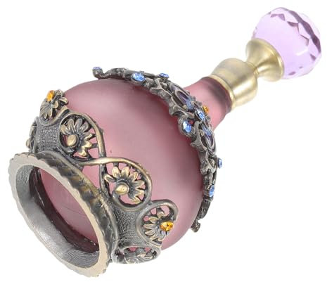 Mobestech Botella De Perfume Vintage 23 Ml Vidrio Resistente Anti-impacto Envase Rellenable Para Aceites Esenciales Viaje Uso Diario Pack Individual