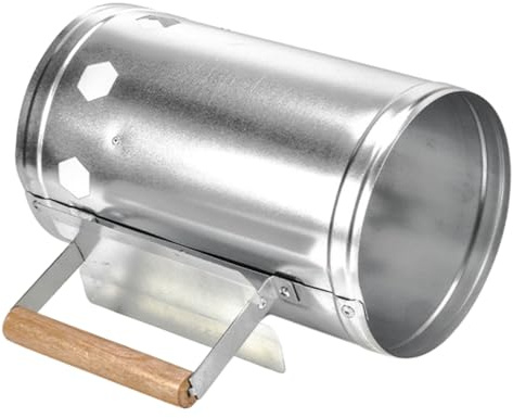 UKCOCO Cañón De Encendido para Barbacoa Cubo De Portátil para Encender Fuego Hecho De Galvanizado para Camping y Uso Al Aire Herramienta para Encender y Madera