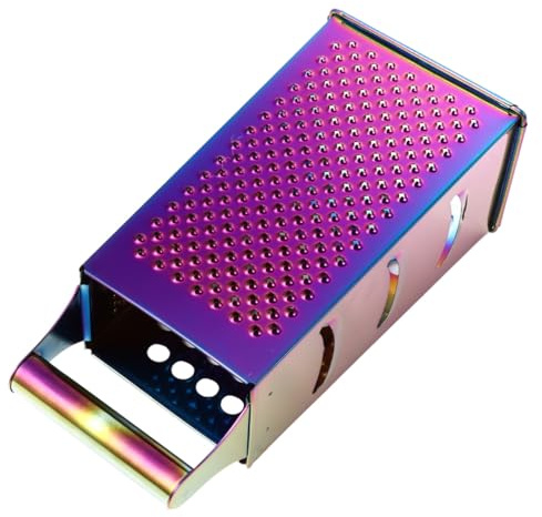 COLLBATH Rallador de Cocina Multifuncional de Acero Inoxidable con para Verduras Cortador Práctico y Profesional con Mango Seguro Fácil de Usar y Limpiar