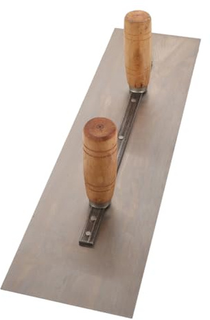 SAFIGLE Truelle à Maçonnerie Double Poignée 50 CM Lame Épaisse 6 MM en Acier Robuste Outil de Construction pour Coupe-Enduit et Finition Spatule à Plâtre Professionnelle pour Travaux