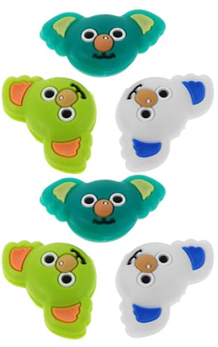 GARVALON 6 Pezzi Ammortizzatori per Racchette da Tennis in Silicone a Forma di Koala, Smorzatori di Vibrazioni Divertenti, Accessori Tennis Antirumore per Allenamento e Gioco