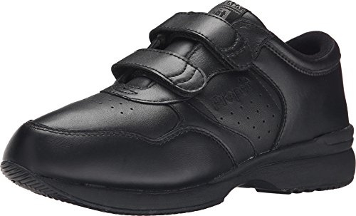 Propét Mens Life Walker Fashion Sneakers, Black, 11.5 XX-Wide US