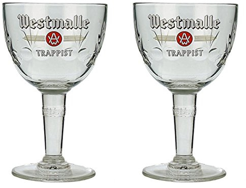 Westmalle Belgica Cerveza Trappist Glass Vaso de Cerveza 33cl (Set de 2)