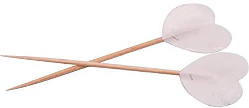 Prikkers Witte Hartjes 6.5cm / 50
