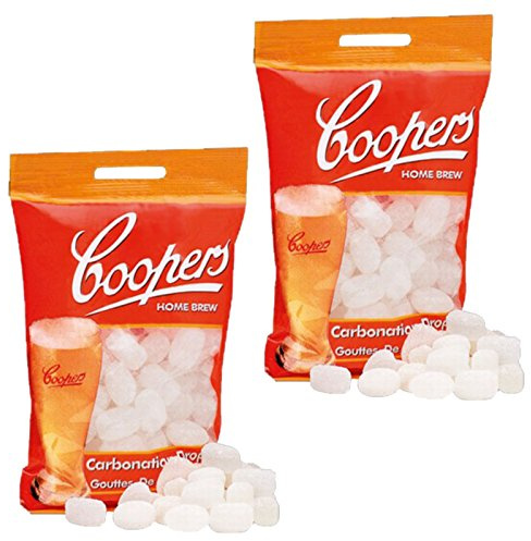 2 x Coopers Carbonation gocce 80 compresse 250 g di zucchero per priming birra e sidro
