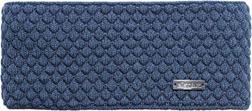 Eisglut Damen Stirnband Minal Merino Made in Germany, bluestone
