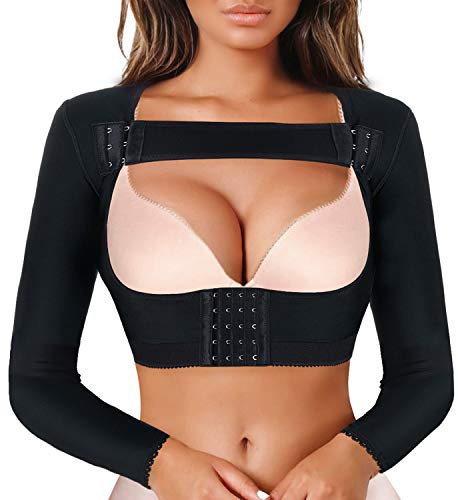LANCS Women Upper Arm Shaper Post Surgical Compression Sleeves Slimmer Tops Posture Corrector Vest Shapewear