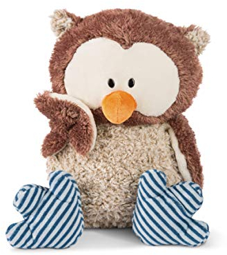 NICI 48079 Kuscheltier Eule Oscar 50cm mit drehbarem Kopf, BRAUN, 50 cm
