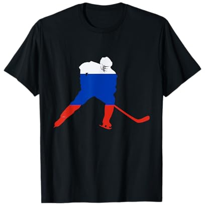 Russland Eishockey Trikot Russisch Spieler Love Team Stick Puck T-Shirt