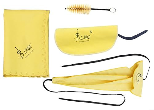 4 stücke Saxophon Reinigung Pflege Kit Reinigungstuch und Mundstück Pinsel Musikinstrument Wartung Werkzeug