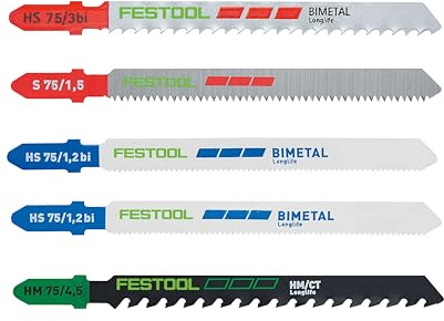 Festool 578072 Speciality 21-Piece Jigsaw Blade Set STS-Sort/21 P/M/B