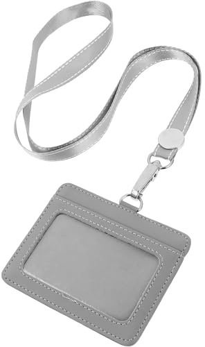 RTRTGS 1 Pc Ausweishülle mit Band, Kartenhalter Ausweis mit Drehbarer Karabinerverschluss, für Frauen, Lehrer, Krankenschwestern, Doktor, Student