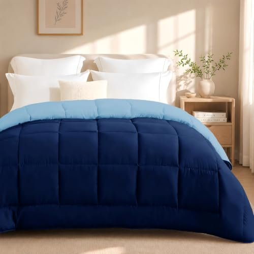 DALINA Edredón de Fibra para Cama 105, 165 x 220 cm, 170gr/M², Azul