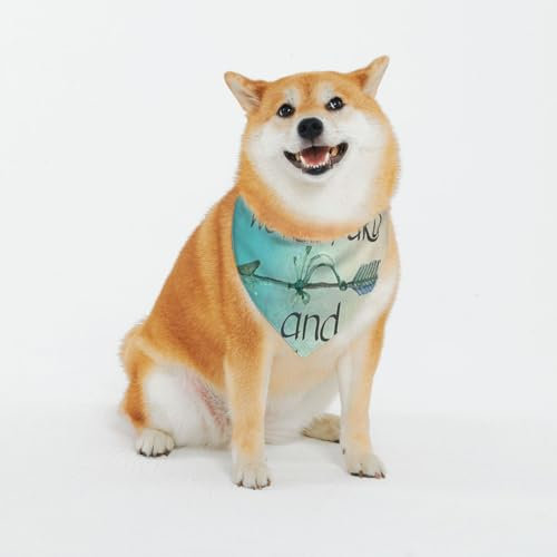 Phrase To Motivate Print Klassische Drucke & waschbare Schals für stilvolle Hunde und Katzen, personalisierte Hundehalstücher – Stilvoller Haustierschal für mittelgroße bis große Hunde