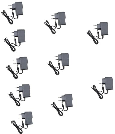 CAXUSD 10piezas Adaptador De DC para CCTV Fuente De Alimentación Led Indicador Cable De Color Negro