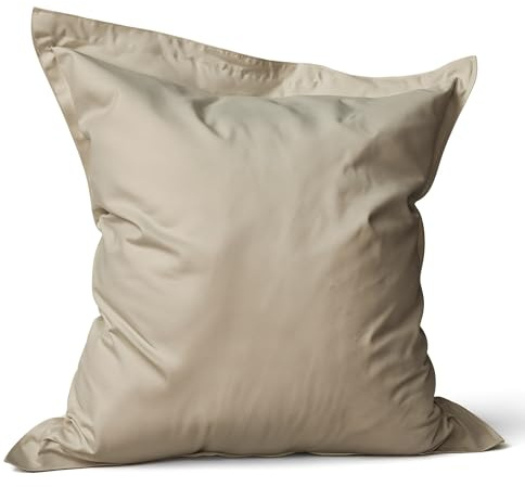 Aiire Pouf Esterno Design in Olefina - [160x130] Puffo per Sedersi Moderno con Imbottitura - Puff Poltrona a Sacco per Piscina, Giardino o Terrazza - Bean Bag o Cuscini da Pavimento XXL Beige