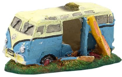 BUGUUYO Realistische Buswrack-Dekoration Für Aquarium Höhle Ornament Landschaftsversorgung Kunstharz Handwerk