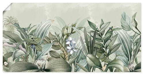 ARTLAND Wanddeko Poster & Kunstdrucke Wandposter Shabby Chic Vintage Retro Deko Blumen Natur Garten Dschungel U5KM