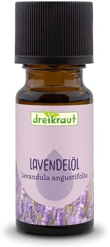 dreikraut Lavendelöl, BIO, 100% Naturrein, Duftöl, Kosmetik (10 ml, Lavendelöl)