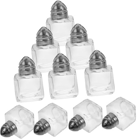 DECORNIJIA 10 Pezzi Saliera in Plastica Fori Contenitore Per Spezie Portatile Multifunzionale Per Barbecue e Cucina