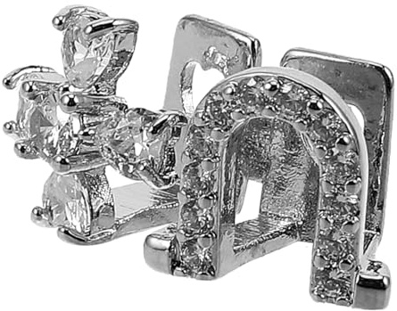 TOGEVAL Hip Hop Gold Dekor Grill Hip Hop Rapper Requisiten Rapper Kostüm Requisiten Zahnschmuck Zahnschmuck Für Frauen
