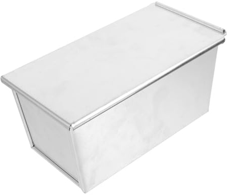 ULTECHNOVO Molde de Pan de Aluminio Antiadherente con Tapa Bandeja para Hornear Pan de Molde y Tostadas Seguro y Fácil de Usar para Hornear Casa